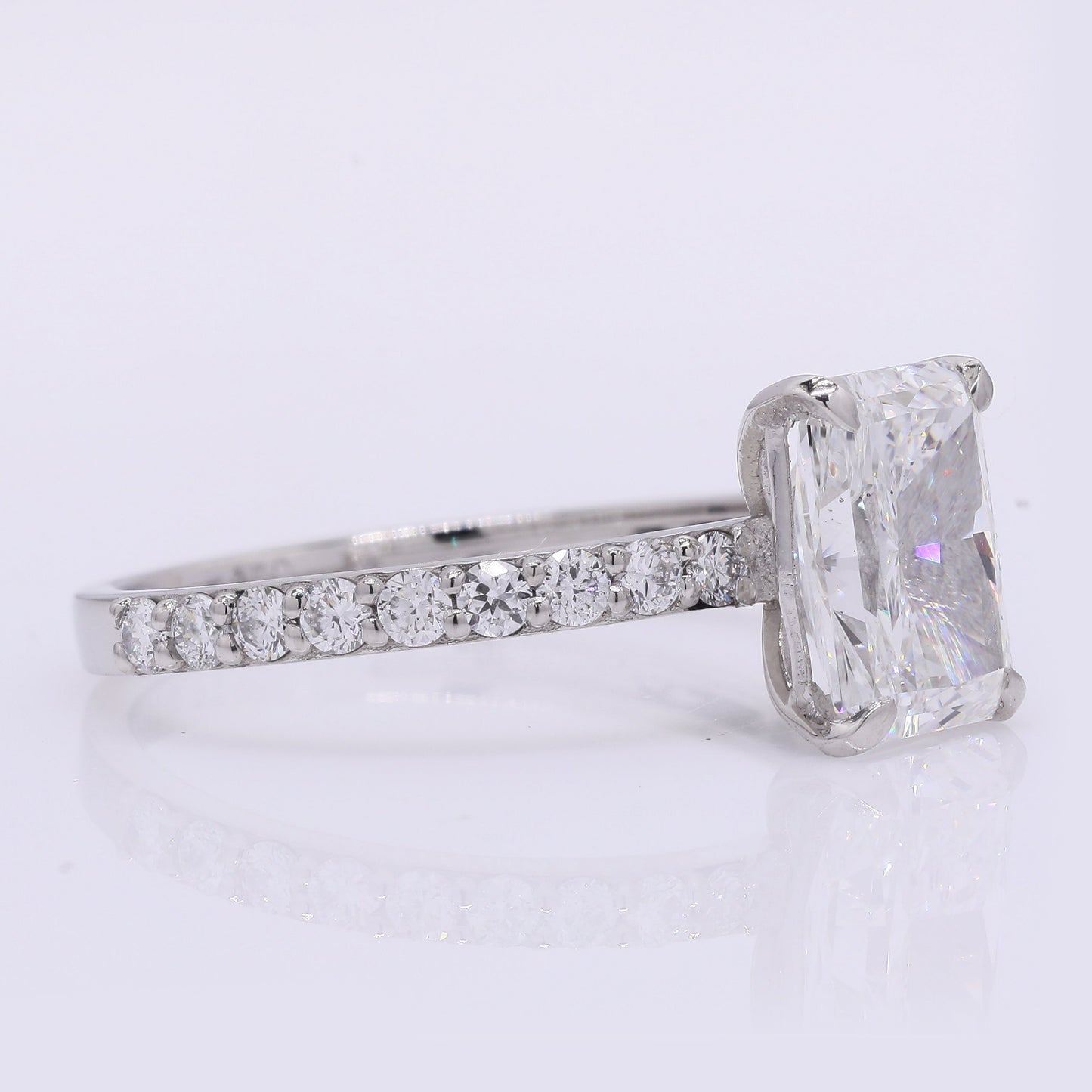 2.39 Carats Lab Grown Diamond 950 Platinum Ring