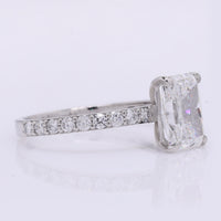 2.39 Carats Lab Grown Diamond 950 Platinum Ring