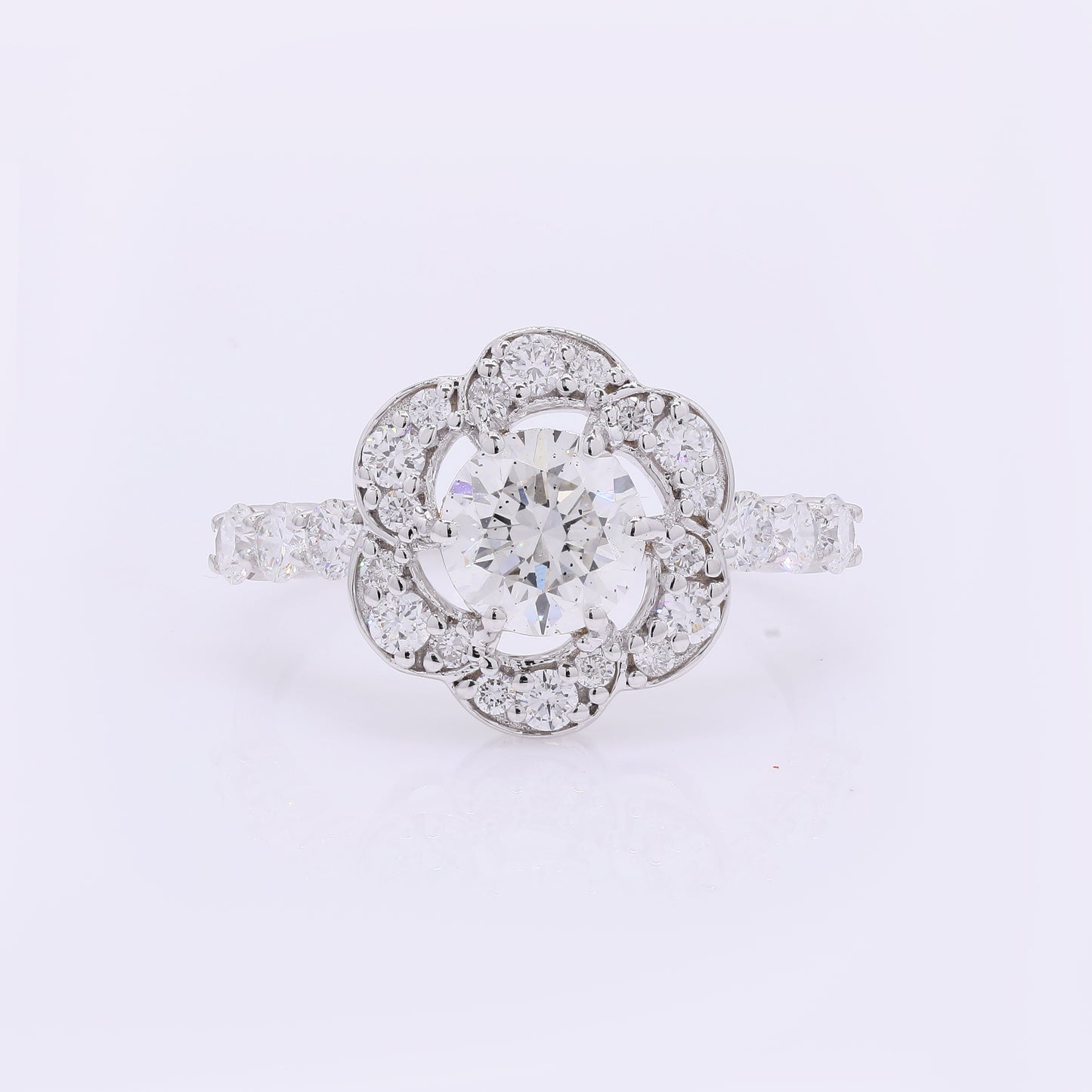 2.05 Carats Lab Grown Diamond 14K Gold Ring
