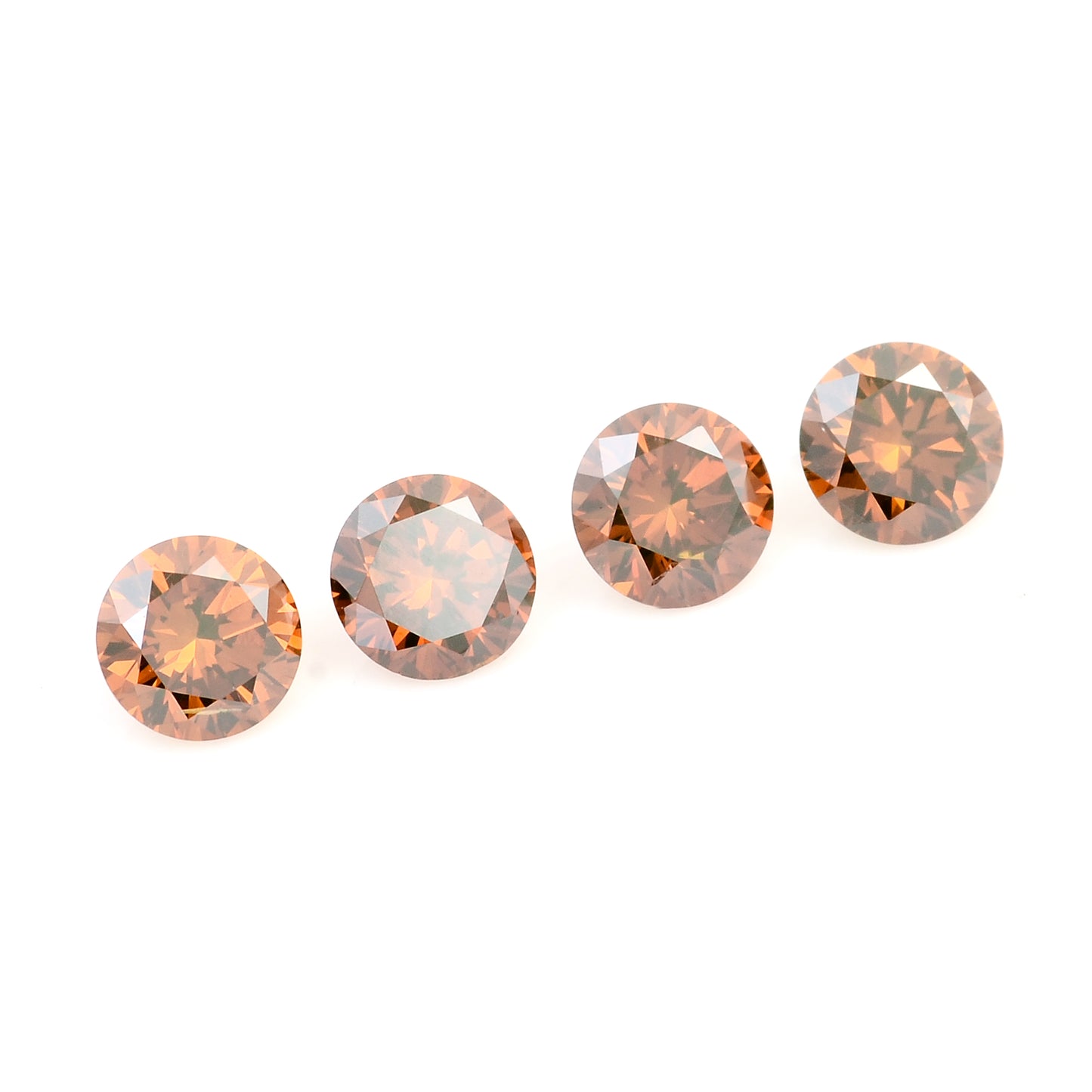 0.67 Red Diamond Round Loose Gemstone