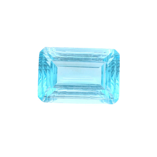 34.9 Blue Topaz Octagon Gemstone