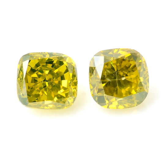 0.83 Carat Yellow Diamond Cushion Loose Gemstone