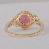 1.96 Ct Round Tourmaline 9K Gold Ring