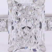 2.42 Carats Lab Grown Diamond 950 Platinum Ring