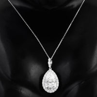 4.71 Carats Lab Grown Diamond 14K Gold Pendant