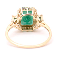 2.40 Ct Octagon Natural Emerald 14K Gold Ring