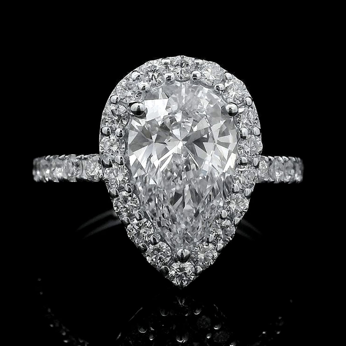 2.64 Carats Lab Grown Diamond 14K Gold Ring