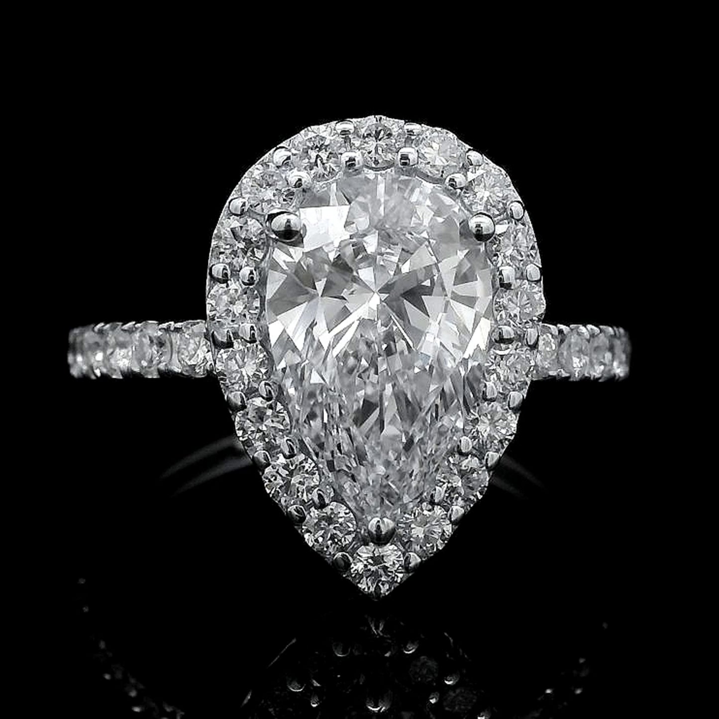 2.64 Carats Lab Grown Diamond 14K Gold Ring