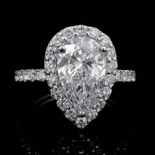 2.64 Carats Lab Grown Diamond 14K Gold Ring