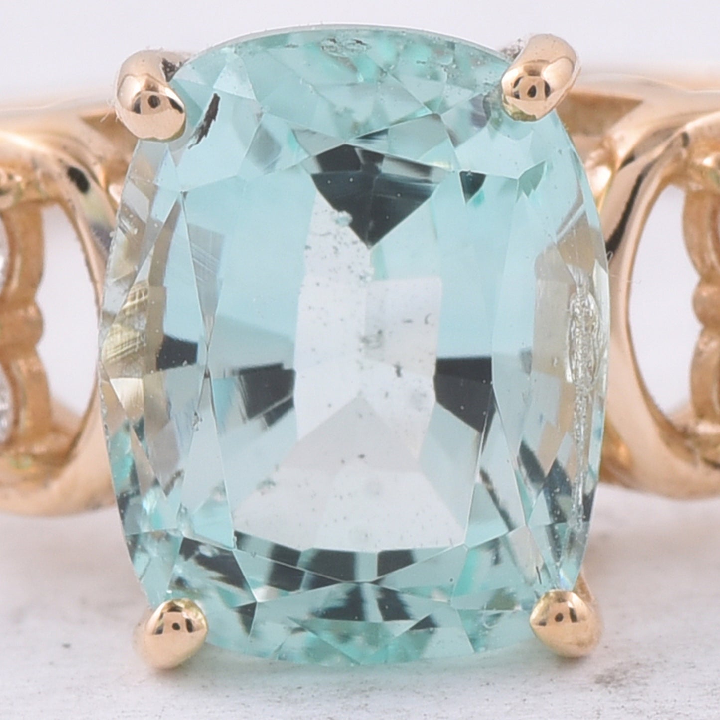 2.32 Ct Cushion Natural Emerald 14K Gold Ring