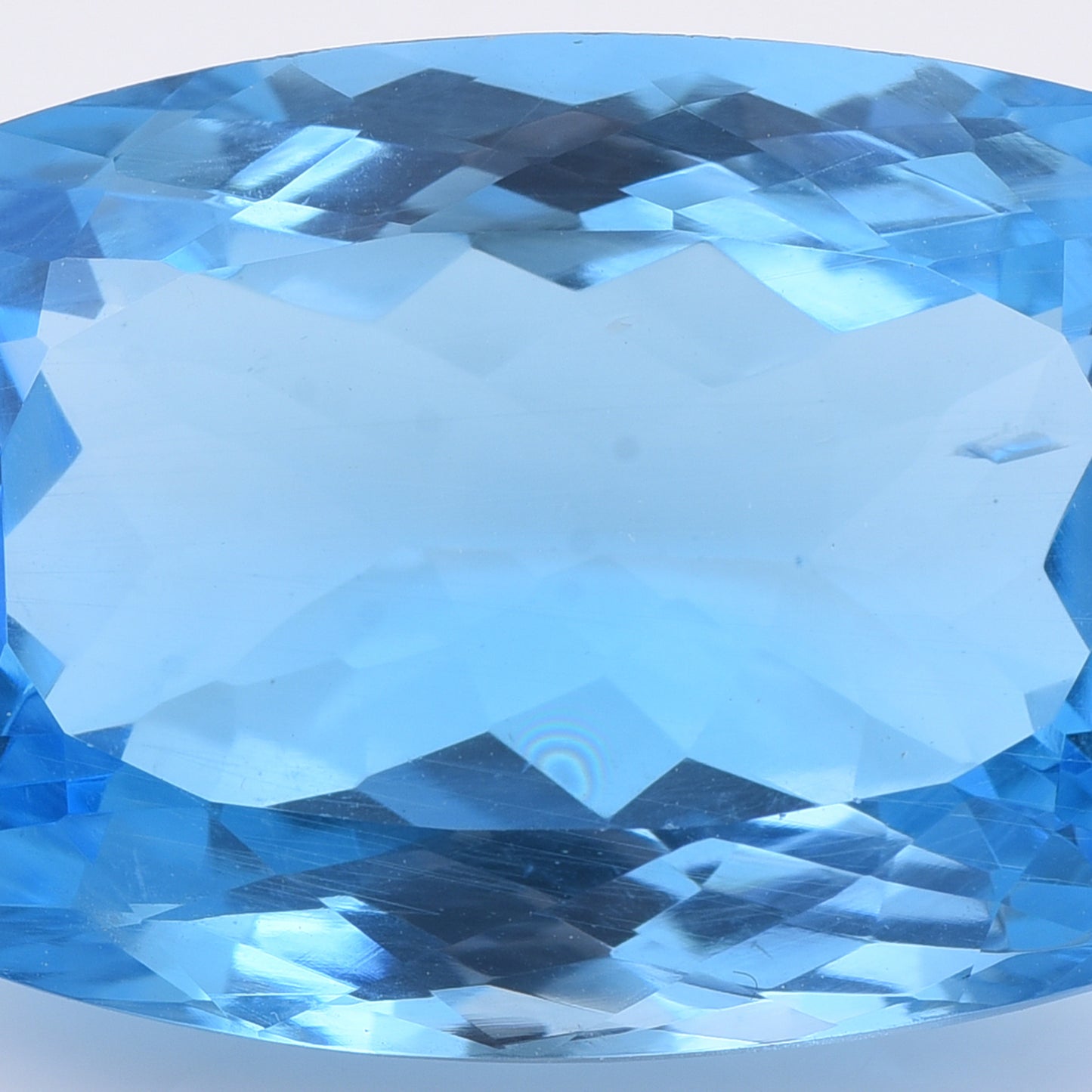 41.15 Natural Topaz Blue Topaz Rectangular Cushion Mixed Cut Gemstone