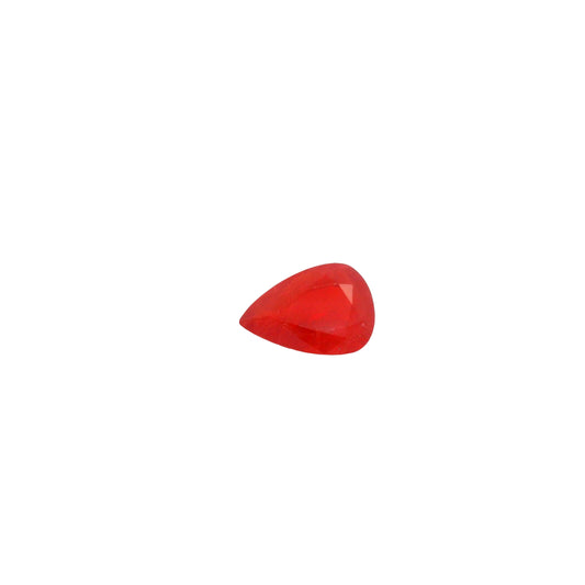 1.37 Orange Sapphire Pear Gemstone