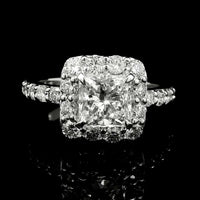 2.96 Carats Lab Grown Diamond 14K Gold Ring