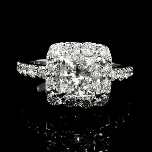 2.96 Carats Lab Grown Diamond 14K Gold Ring