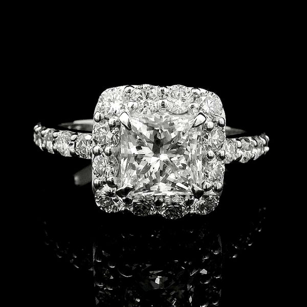 2.96 Carats Lab Grown Diamond 14K Gold Ring