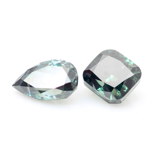 0.89 Blue Diamond Cushion, Pear Loose Diamond