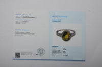 2.36 Ct Oval Mixed Cut Natural Bi Coloured Sapphire 14K Gold Ring