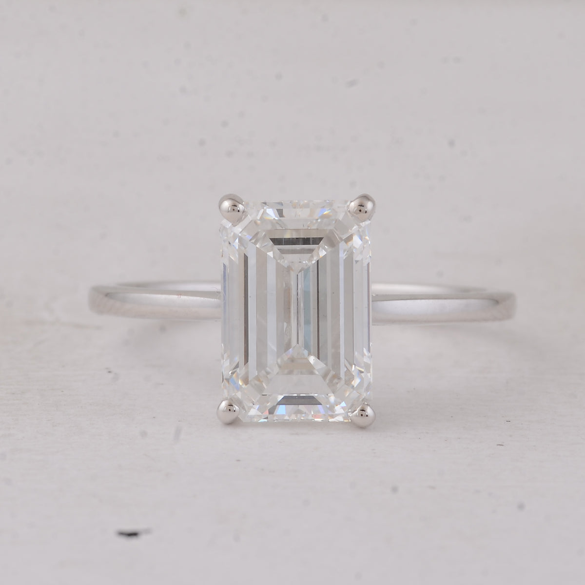 3.04 Carats Lab Grown Diamond 14K Gold Ring