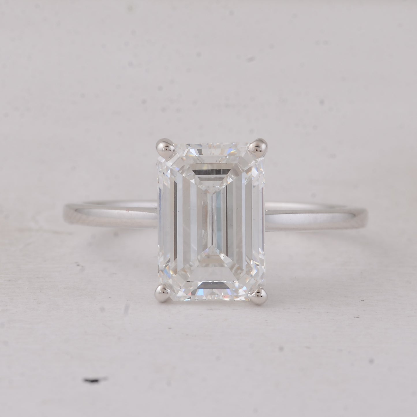3.04 Carats Lab Grown Diamond 14K Gold Ring