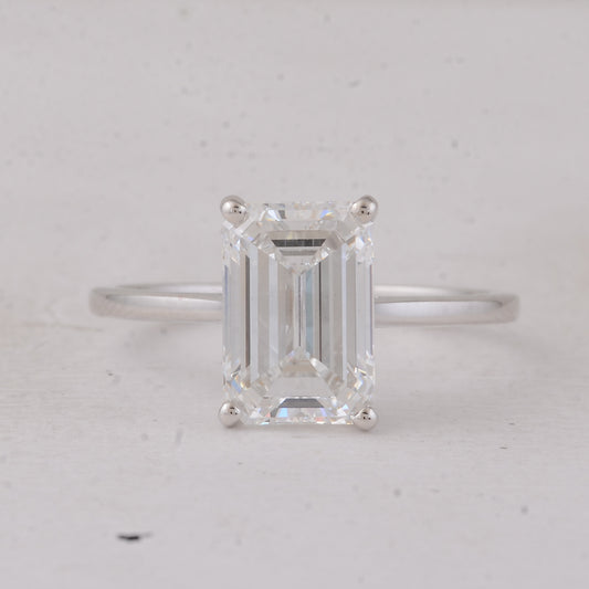 3.04 Carats Lab Grown Diamond 14K Gold Ring