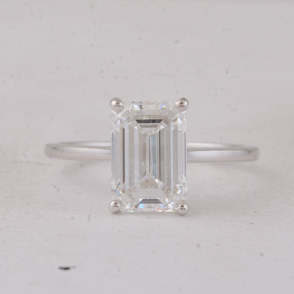 3.04 Carats Lab Grown Diamond 14K Gold Ring