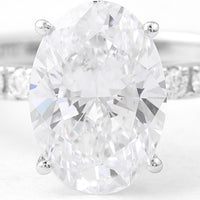 2.85 Carats Lab Grown Diamond 14K Gold Ring