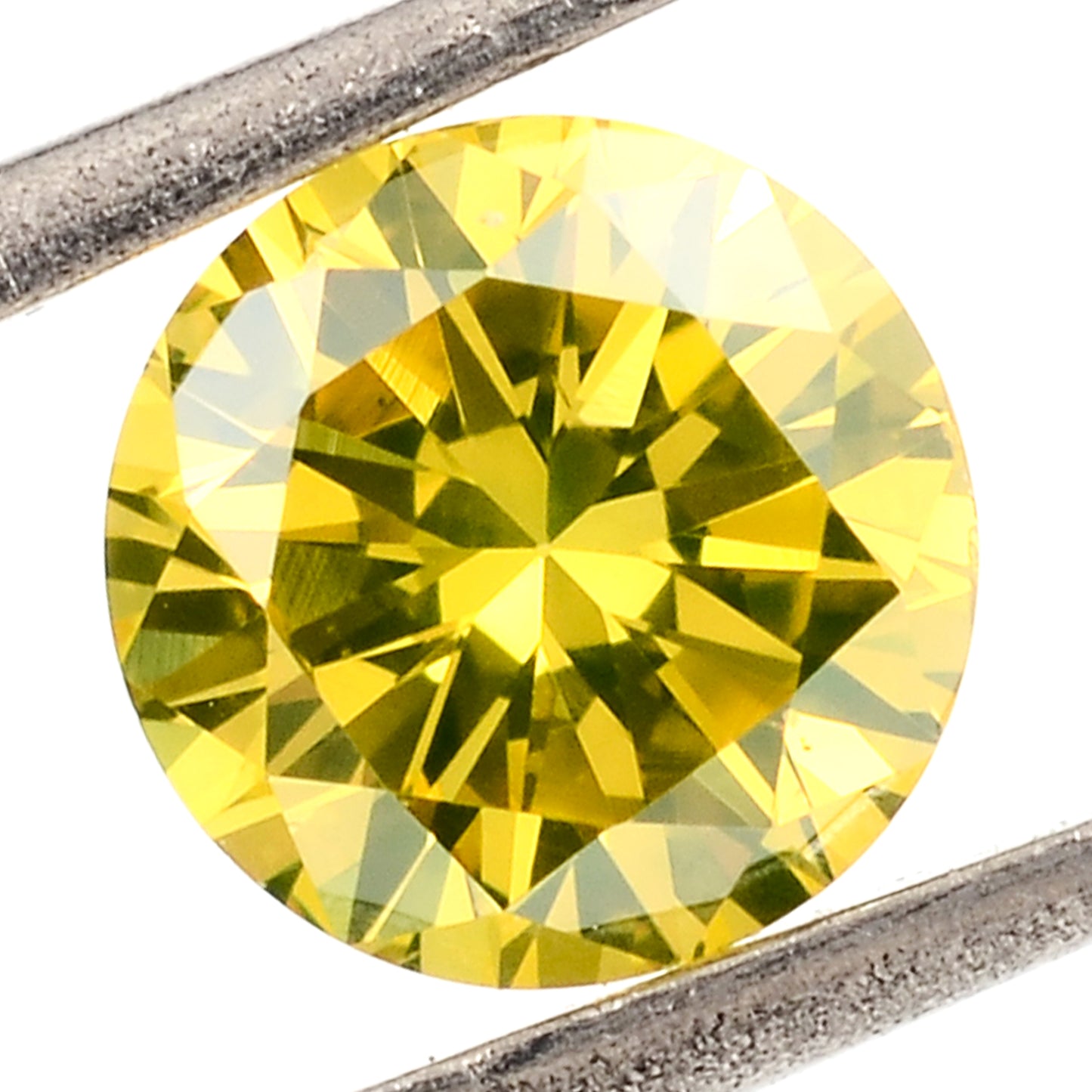 0.41 Yellow Diamond Round Loose Gemstone