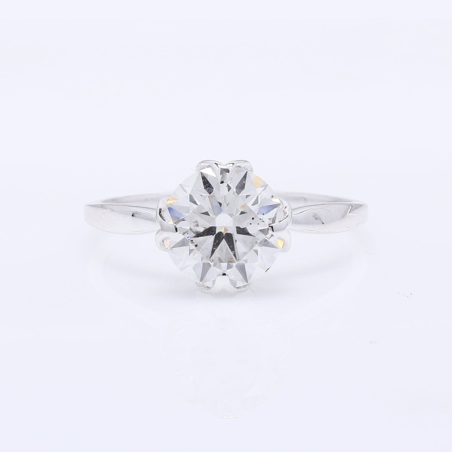 2.18 Carats Lab Grown Diamond 14K Gold Ring