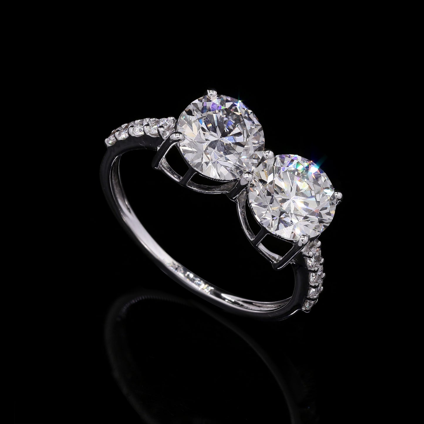 2.94 Carats Lab Grown Diamond 14K Gold Ring