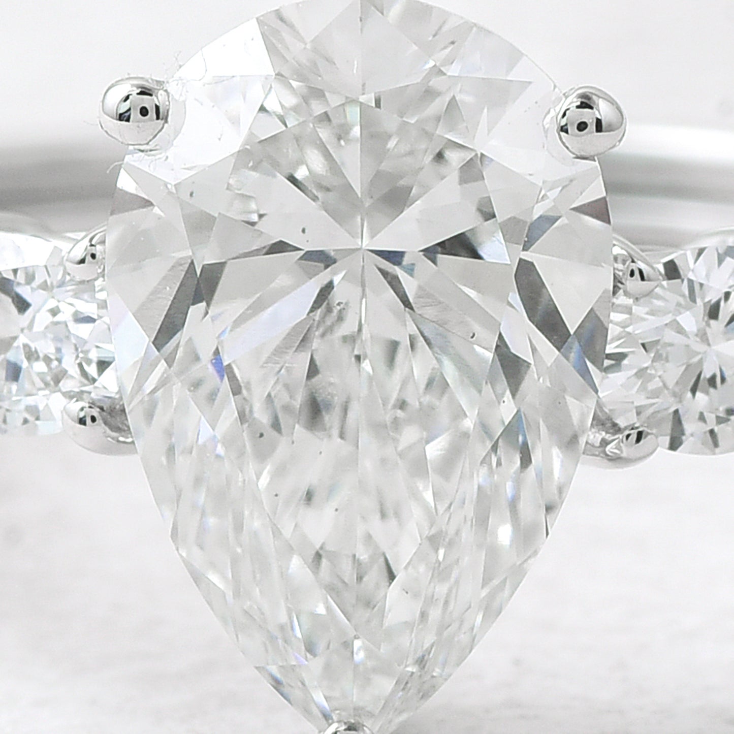 2.27 Ct Pear Lab Grown Diamond 14K Gold Ring