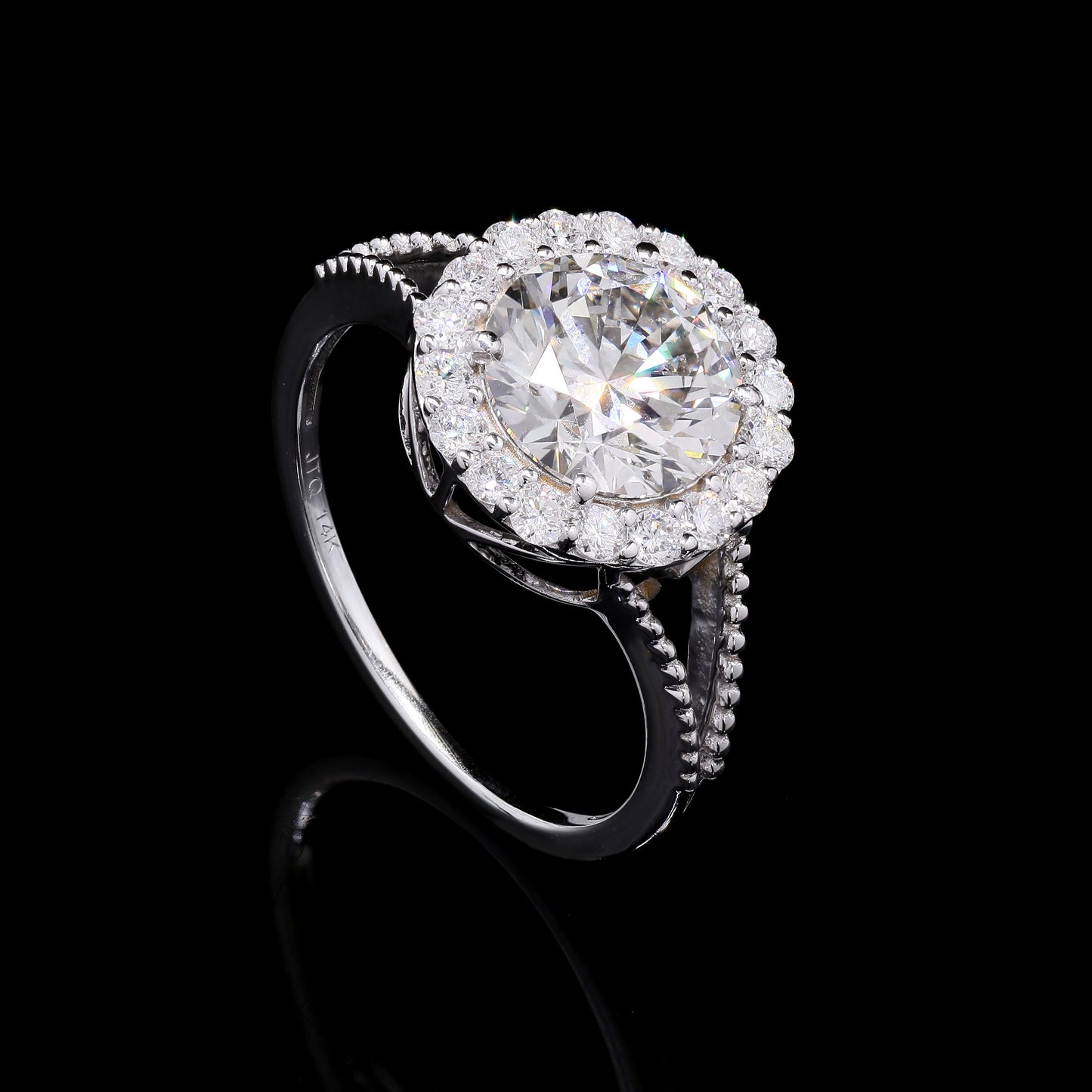 2.53 Carats Lab Grown Diamond 14K Gold Ring