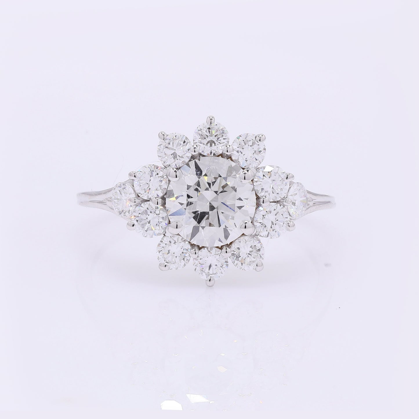 1.99 Carats Lab Grown Diamond 14K Gold Ring