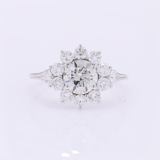 1.99 Carats Lab Grown Diamond 14K Gold Ring