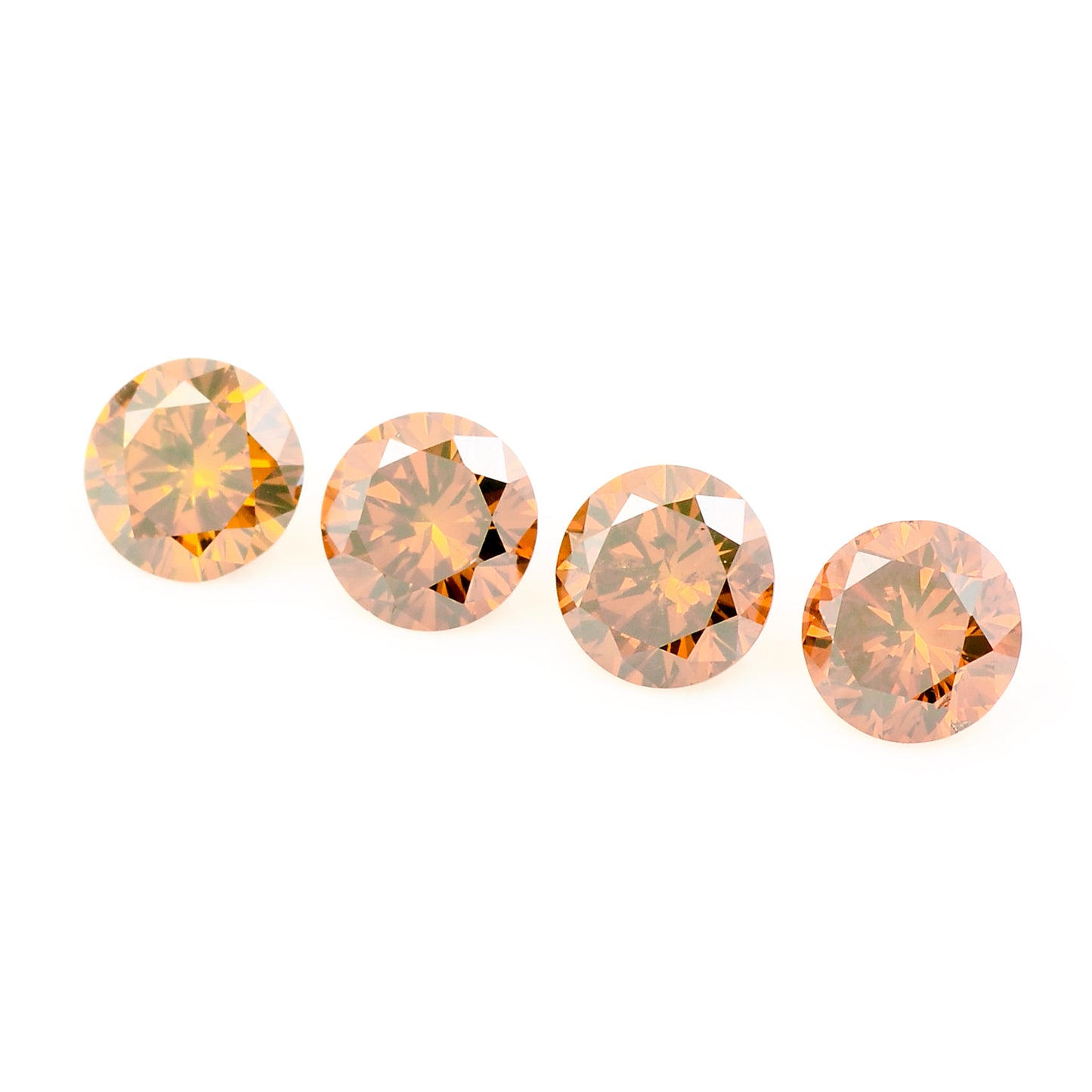 0.61 Red Diamond Round Loose Gemstone