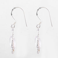 7.75 Ct Rose Quartz 925 Sterling Silver Earrings