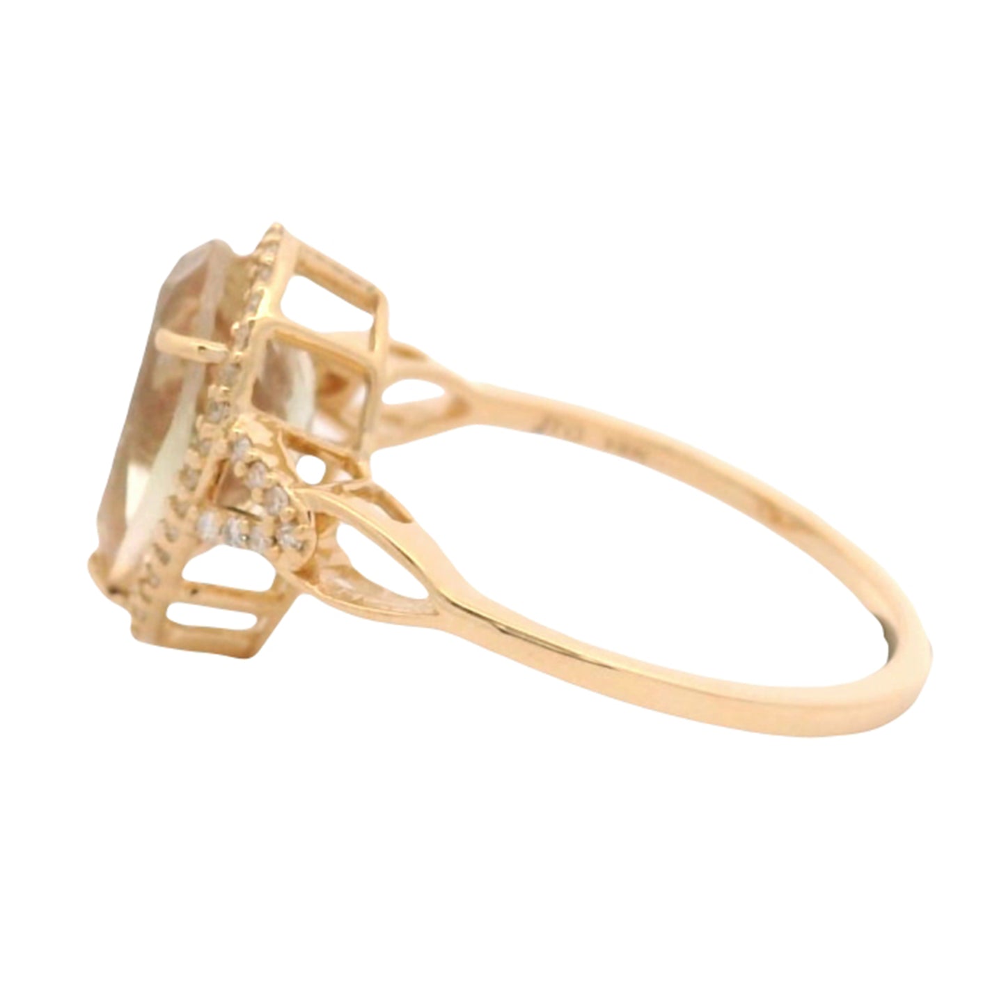 2.69 Ct Pear Oregon Sunstone 14K Gold Ring