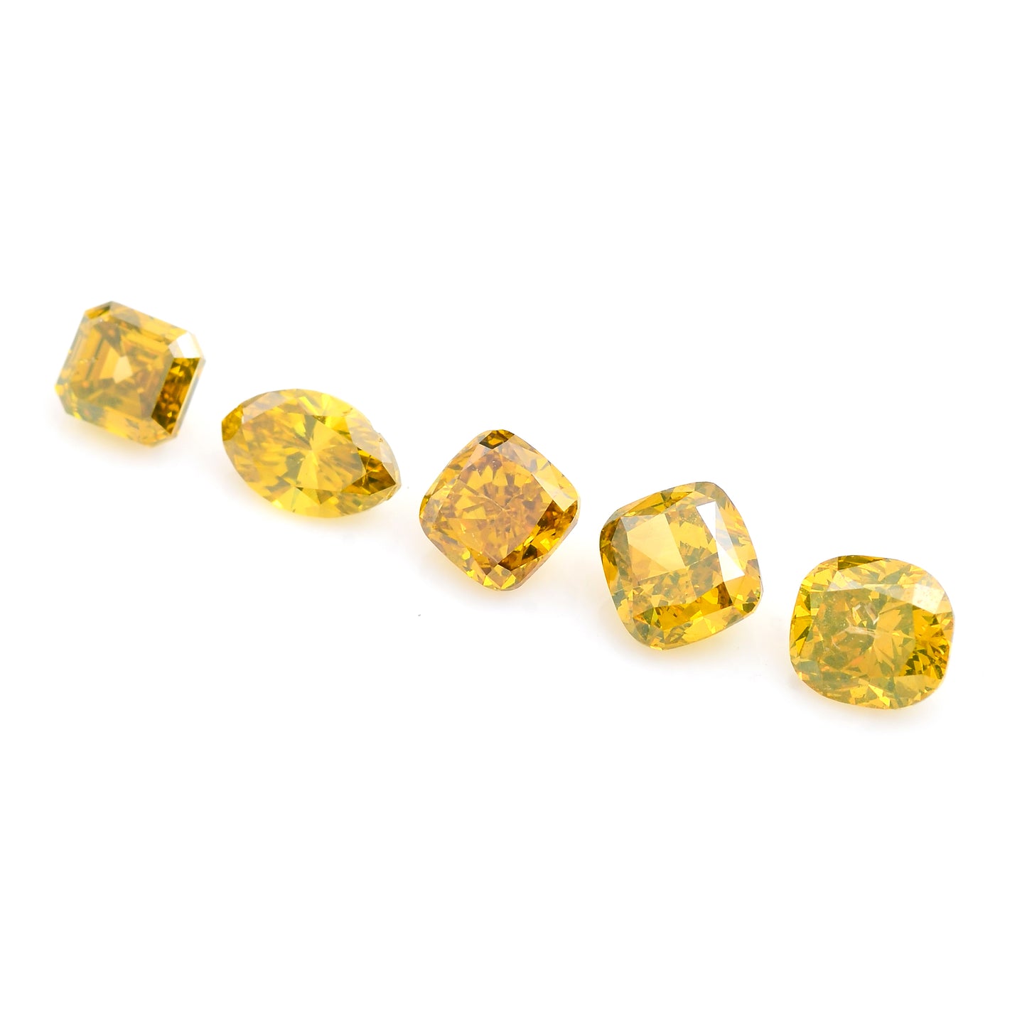 1.82 Yellow Diamond Octagon, Cushion, Marquise Loose Diamond