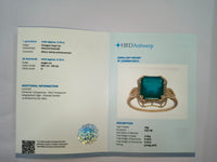 3.37 Ct Octagon Natural Emerald 14K Gold Ring