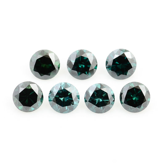 0.64 Blue Diamond Round Loose Gemstone