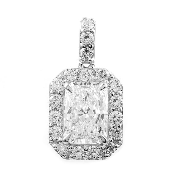 2.55 Carats Lab Grown Diamond 14K Gold Pendant