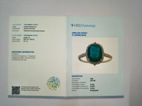 2.26 Ct Cushion Natural Emerald 14K Gold Ring