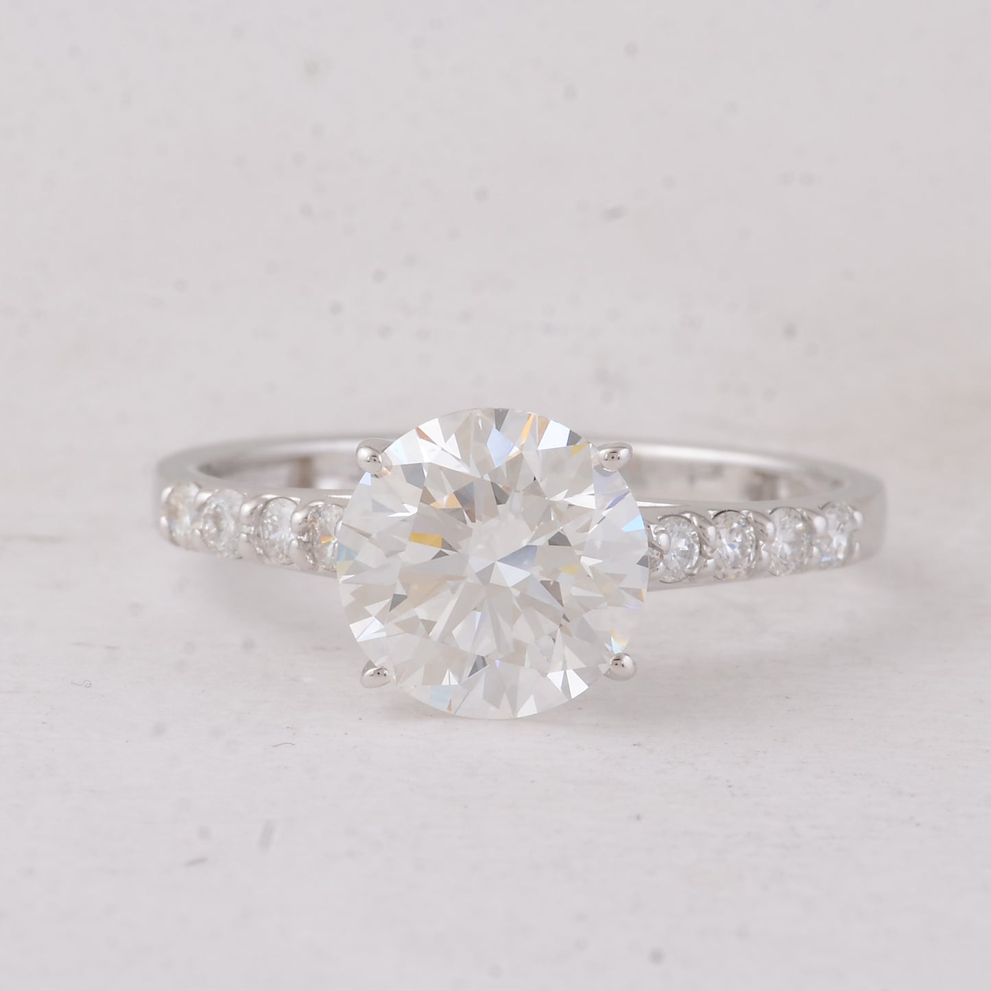 2.28 Carats Lab Grown Diamond 14K Gold Ring
