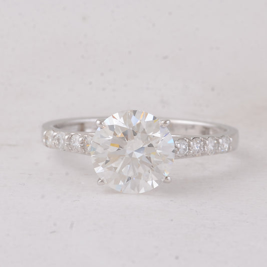 2.28 Carats Lab Grown Diamond 14K Gold Ring