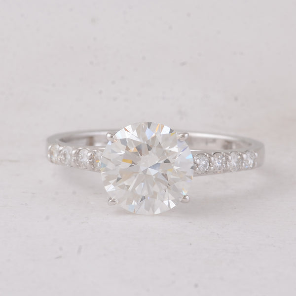 2.28 Carats Lab Grown Diamond 14K Gold Ring