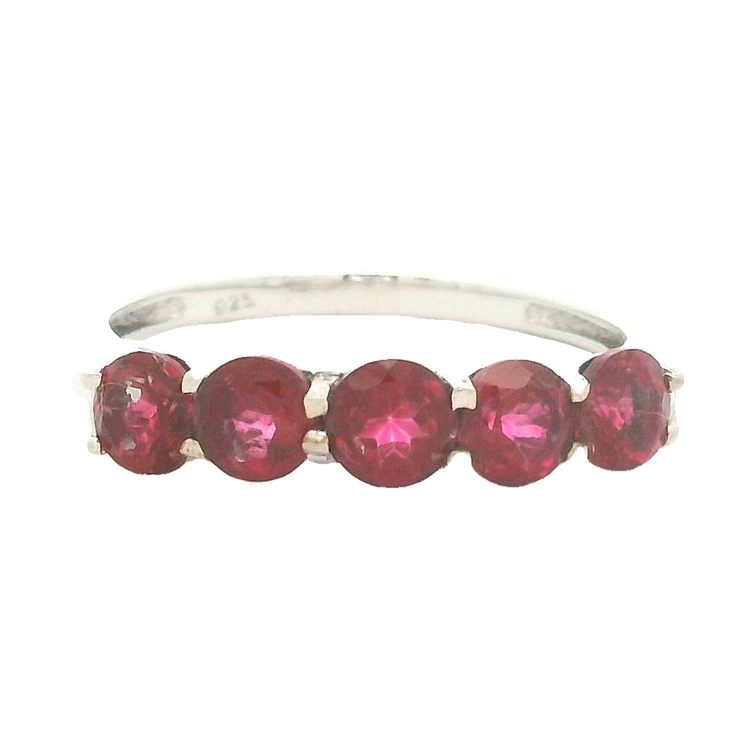 1.60 Ct Round Pink Topaz, 925 Sterling Silver Ring
