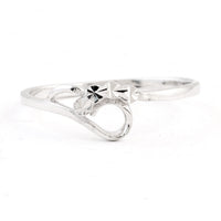 0.00 Ct Plain 925 Sterling Silver Ring