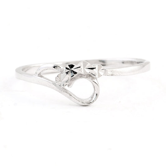 0.00 Ct Plain 925 Sterling Silver Ring