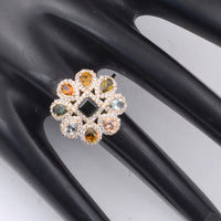 2.17 Ct Square Tourmaline 14K Gold Ring