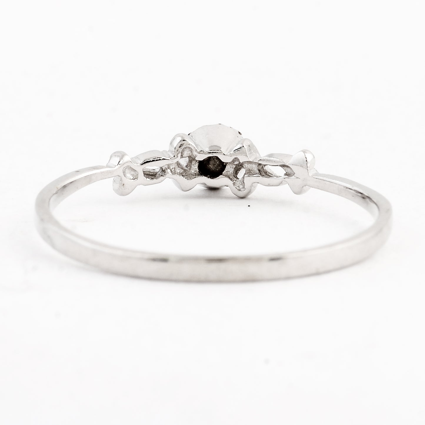 0.00 Ct Plain 925 Sterling Silver Ring