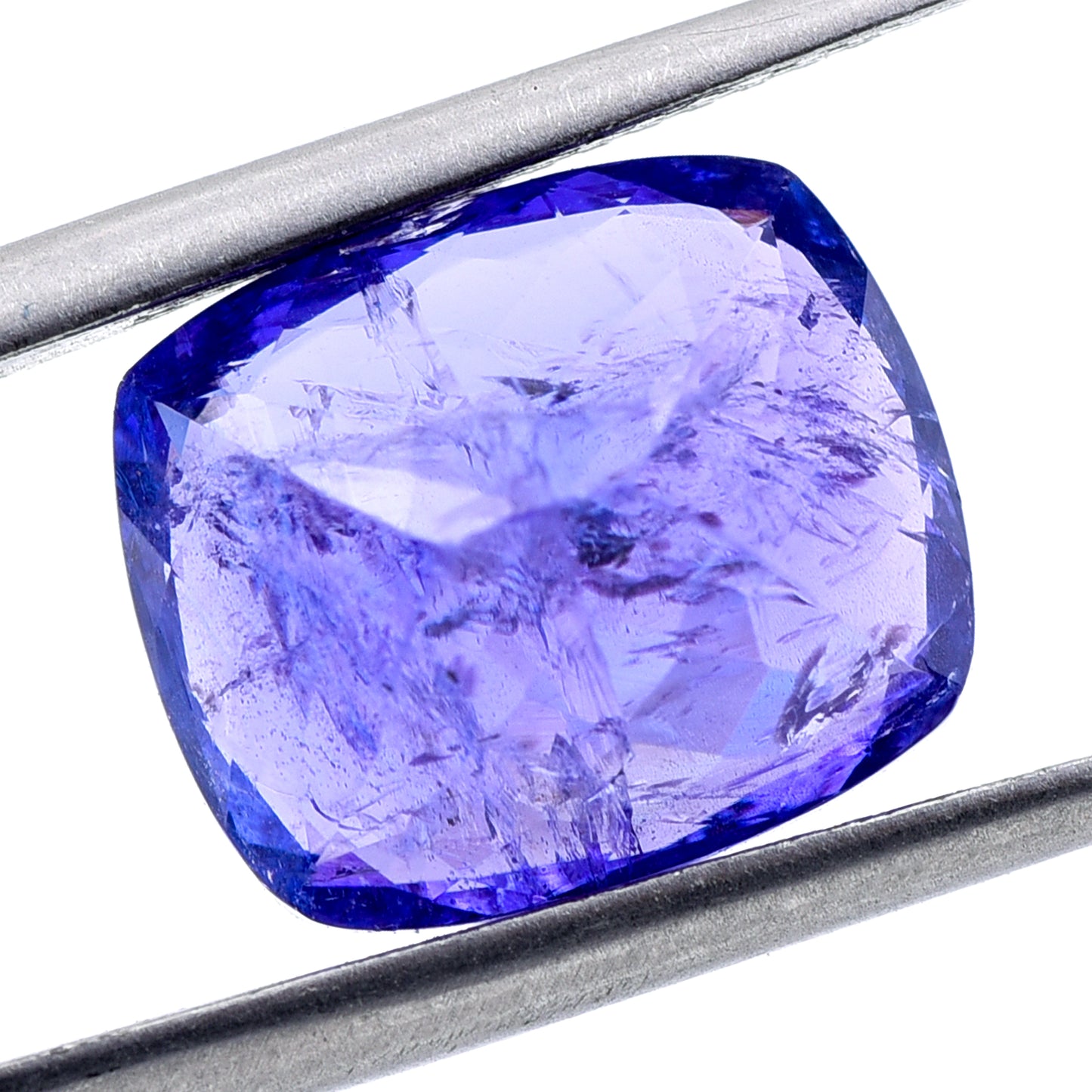 7.27 Natural Zoisite Tanzanite Rectangular Cushion Mixed Cut Gemstone